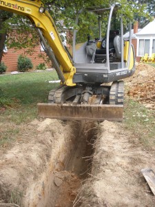 Septic System to Public Sewer Conversion - Before
